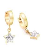 Star Drop hoop earrings