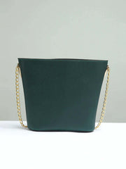 2pcs Bucket Tote Bag With Pouch - Dark Green