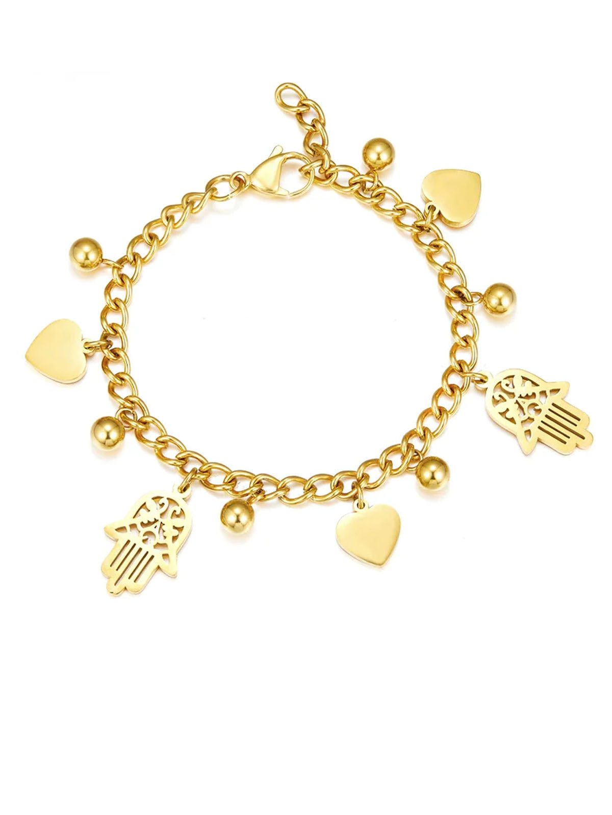 Charm Love shape Stainless Steel Bracelet