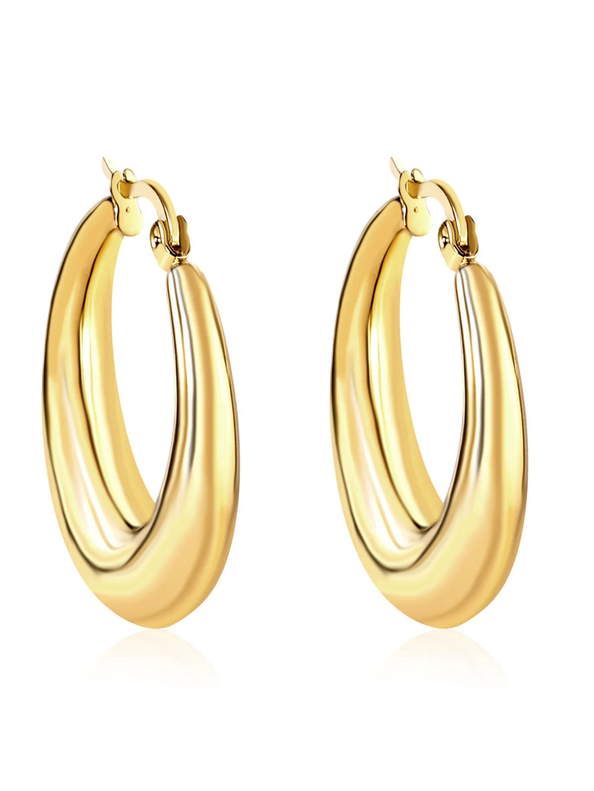 Stainless Steel Hoop Earrings -