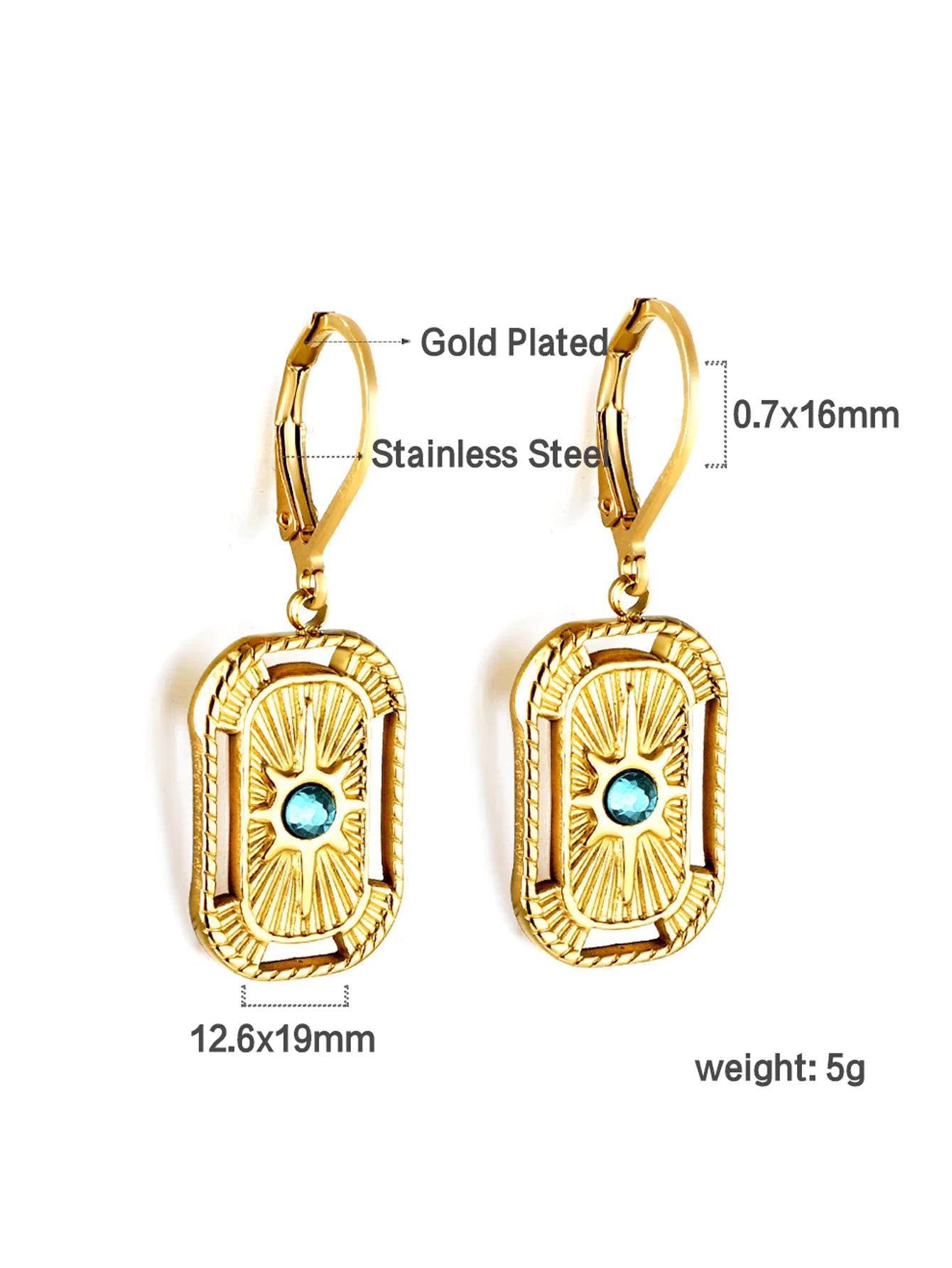 Pendant Flower Earrings -