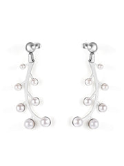 Stainless Steel Diamond Earrings