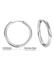 1pair Stainless Steel Hoop Earrings