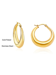 Stainless Steel Hoop Earrings -