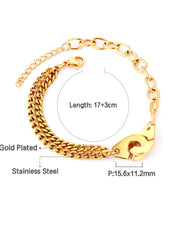 Stainless Steel Double Layer Bracelet